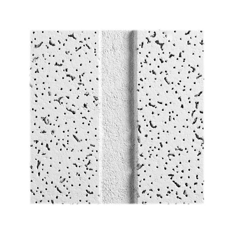 Armstrong CORTEGA Second Look Angled Tegular Edge Ceiling Tile, 24" x 48", White, 8/Carton (BP2758C) image 1