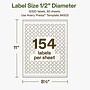 Avery Hemp Round Laser/Inkjet Multipurpose Labels, 1/2" Dia, Off-White (12320/Box)~#|#~0FDABF37-B73A-4CE0-9D9E560F8B6EC38A_sc7