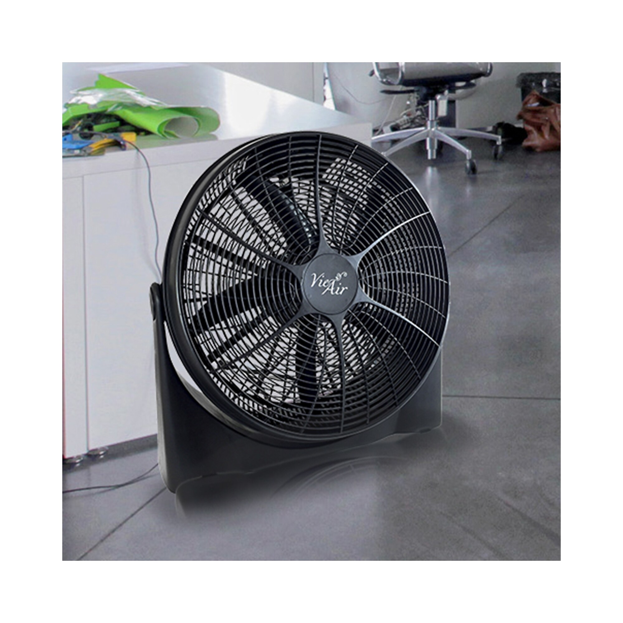 Vie Air High Velocity 20″ Floor Fan, 3-Speed, Black (93896358M) Sansujyuku sansujyuku.com
