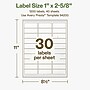 Avery Hemp Rectangle Laser/Inkjet Multipurpose Labels, 1" x 2-5/8", Off-White (1200/Box)~#|#~0FDF4423-7D0B-4697-908129B6ED228A95_sc7