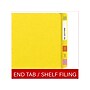 Medical Arts Press Heavy-Duty End Tab File Folder, Straight Cut, Letter-Size, Yellow, 40/Box (S-09459-YLW)~#|#~0FE1BDB4-5788-4B38-AE63F0FD2F459E9F_sc7