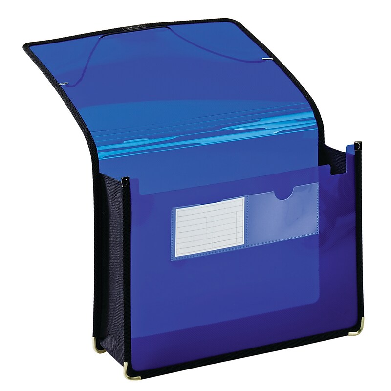 Pendaflex UltraColor Poly Expanding Wallet with Elastic Closure, Letter, Blue (84041BL) image 1