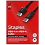 Staples TECH 6 ft. USB-A to USB-A Cable, Male to Male, Black (ST62439)~#|#~0FEC78D3-4B56-4F01-8508FCC1A2F04061_sc7