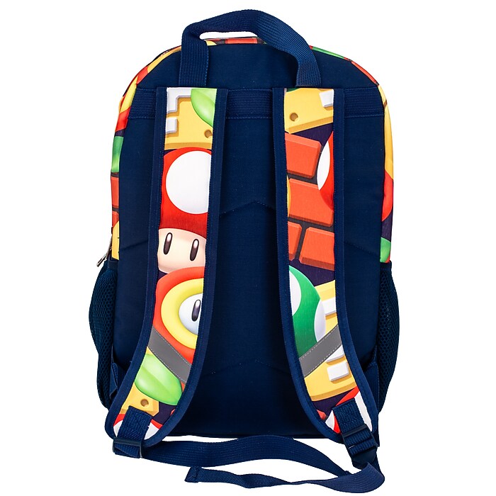 Accessory Innovations Kids Super Mario Laptop Backpack, Medium