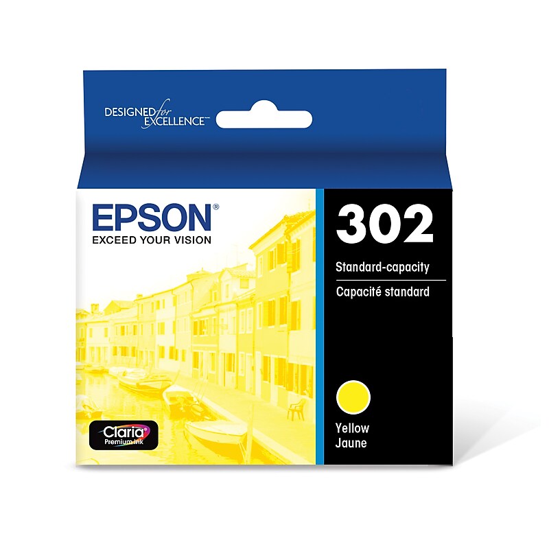 Epson T302 Yellow Standard Yield Ink Cartridge image 1