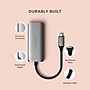 Satechi 4-in-1 USB-C Hub with 2.5 Gigabit Ethernet, Space Gray (ST-H3C25EM)~#|#~0FFED5EC-AA4F-47B2-886B685CD10906A9_sc7