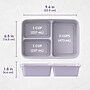 Bentgo Prep 3-Compartment Containers, Lilac (BGPRP3-LC) ~#|#~100772AA-D521-4274-86E8E0AE4F58C37B_sc7