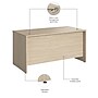 Bush Business Furniture Studio C 60"W Office Desk, Natural Elm (SCD260NE)~#|#~100949E0-F1E1-4A38-BC14C75D9CF771A7_sc7