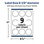 Avery Laser/Inkjet Multipurpose Labels, 2.5" x 2.5", Glossy Clear, 225/Pack (94516)~#|#~100967AB-2FE1-40C1-ADCCF69B86A2DA92_sc7