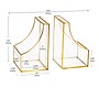 Mind Reader Metal Terrarium Bookends, 6.25", Gold (GLBOOK2-GLD)~#|#~100A1CC8-6645-471E-B0F0C9D1083C410C_sc7