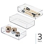 iDesign Clarity Plastic Drawer Organizer, Clear, 3/Set (28984M3)~#|#~100C41F3-71AD-41FD-91DA3F356ADF3011_sc7