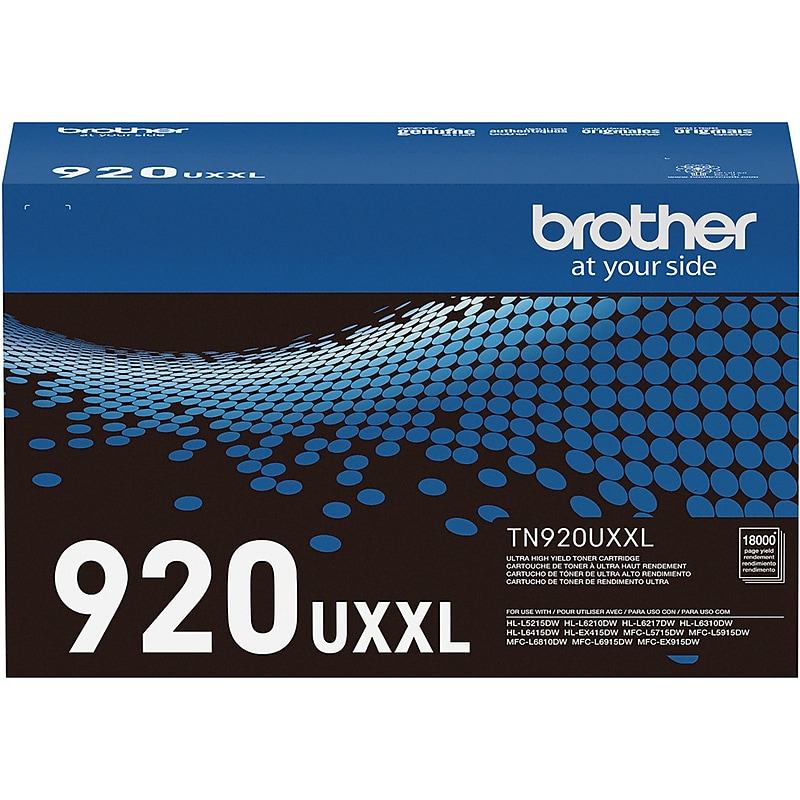 Brother Genuine TN920UXXL Black Ultra High-yield Toner Cartridge image 1