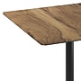 Flash Furniture TopGuard Square Wood Dining Table with Round Base, 36" x 36", Natural/Black Base (STSQ36NATTR24B)~#|#~100EAE21-9D6F-40FD-8529984C00002BCA_sc7