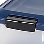 Iris 47 Quart Storage Container with Lid, Plastic, White/Blue (585109)~#|#~10104242-36A4-4749-9EC43104035ECAA4_sc7