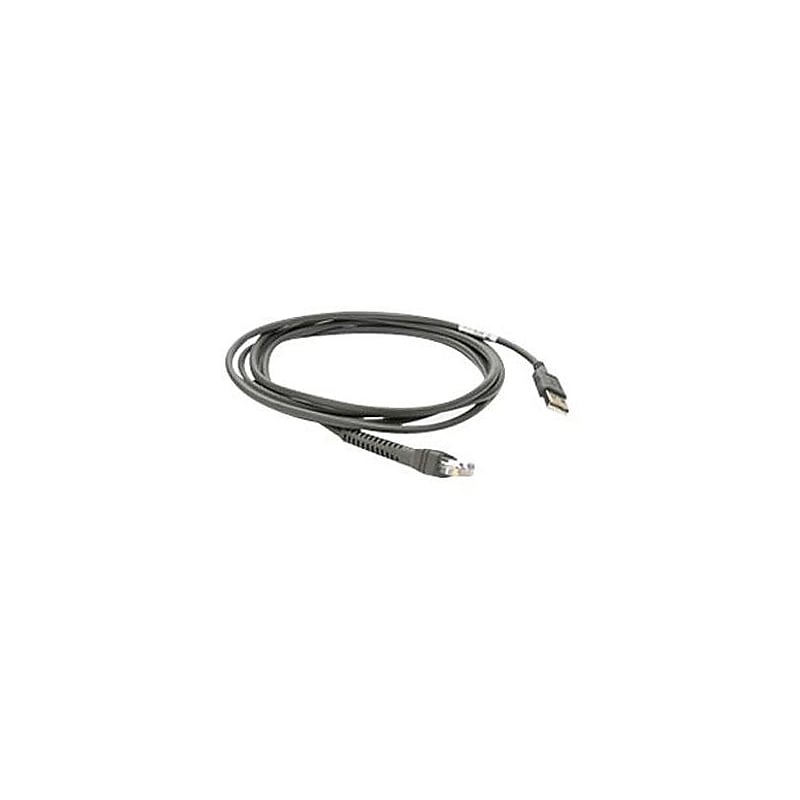 Zebra USB Type-A 7' Straight Cable, Gray (CBA-U01-S07ZAR) image 1