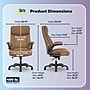 Serta Torrington Ergonomic Polyurethane Big & Tall Chair, 400 lb. Capacity, Light Tan (52399-TAN)~#|#~10142B00-459F-4394-A48C51BB534C6833_sc7