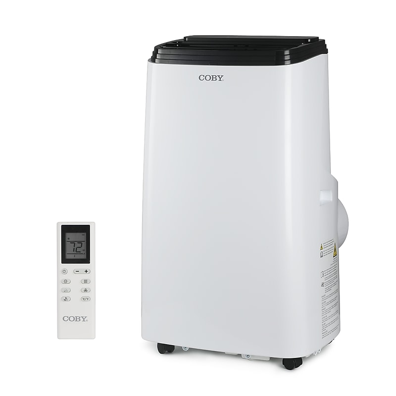 Coby 115-Volt 12,000 BTU (8,1500 BTU DOE) Portable Air Conditioner, with Remote, White (CBPAC815) image 1