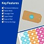 Avery TrueBlock Laser/Inkjet Burst Multipurpose Labels, 1", White, 2400/Box (94606)~#|#~101E233A-4A9A-4ECA-8D40D6440F884FD2_sc7
