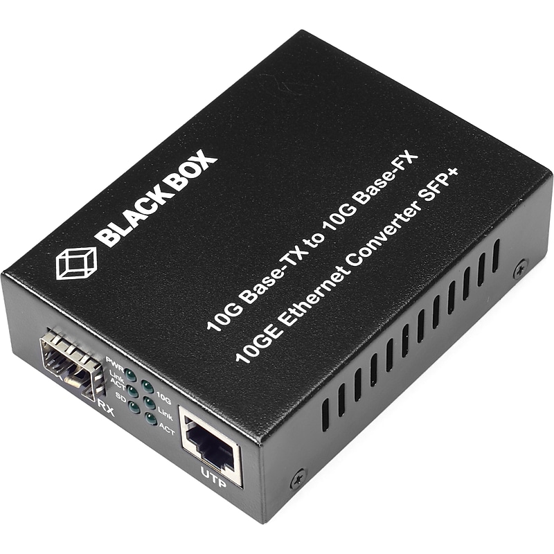 Black Box 10‑Gigabit Ethernet SFP+ Media Converter, 10000 Mbps (LGC220A) image 1