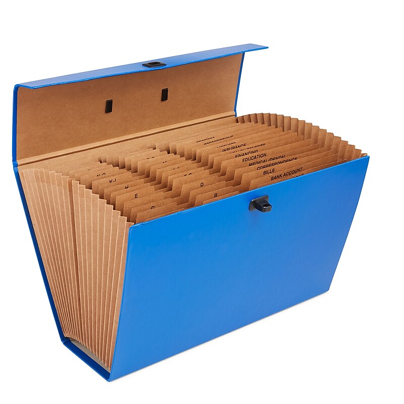 Staples® Case File, 19 Pockets, Legal Size, Assorted Colors (20539-US) image 1