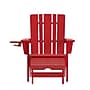 Flash Furniture Halifax Adirondack Chair with Cup Holder and Pull Out Ottoman, Red (LEHMP1045110RD)~#|#~102198CA-7800-48F3-A5F1C695F1CA5CC7_sc7
