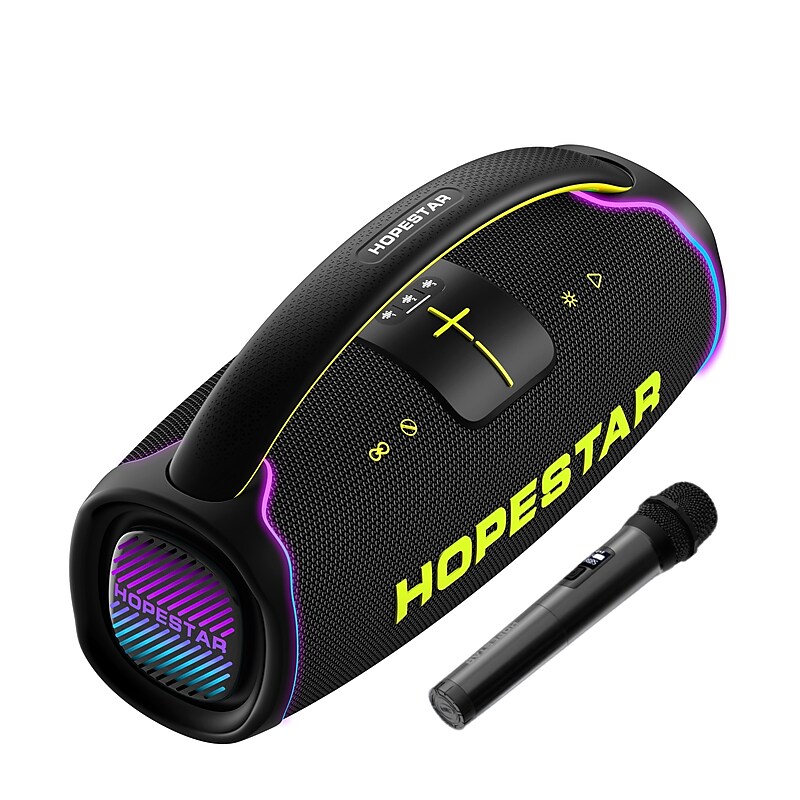 Worryfree Gadgets Hopestar Wireless Bluetooth 300W Portable Speaker, Water Resistant, Black (WA65-BLK) image 1