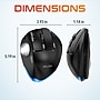 Delton T100 Wireless Ergonomic Trackball USB Mouse, Black (DMST100-WB)~#|#~102B08AC-8CC1-4357-A81AC87122F878A4_sc7