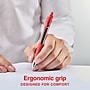 Staples ProGel™ Retractable Gel Pen, Fine Point, 0.7mm, Red Ink, Dozen (ST62585)~#|#~102BD6B3-009F-42FC-84D97C3E032304F6_sc7