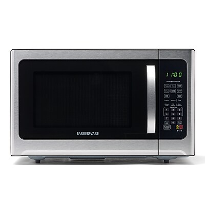 Farberware Professional 1.2 Cu. Ft. Countertop Microwave, Stainless Steel/Black (FMO12AHTBKE) Simolary simolary.com