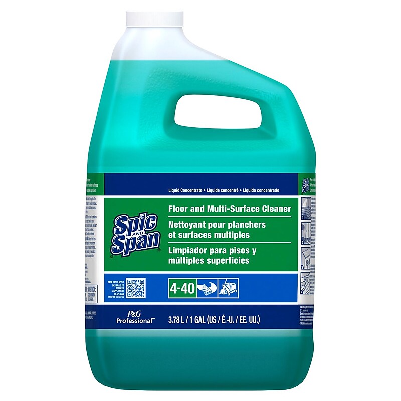 Spic and Span Professional Bulk Floor and Multi-Surface Concentrate Cleaner, 1 Gallon, 3/Pack (PAG02001) image 1