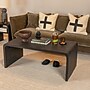 Storied Home Modern Waterfall Edge Mango Wood Coffee Table, Black (EC1721)~#|#~1030143F-F68D-4B45-9C4440CF71941AD0_sc7