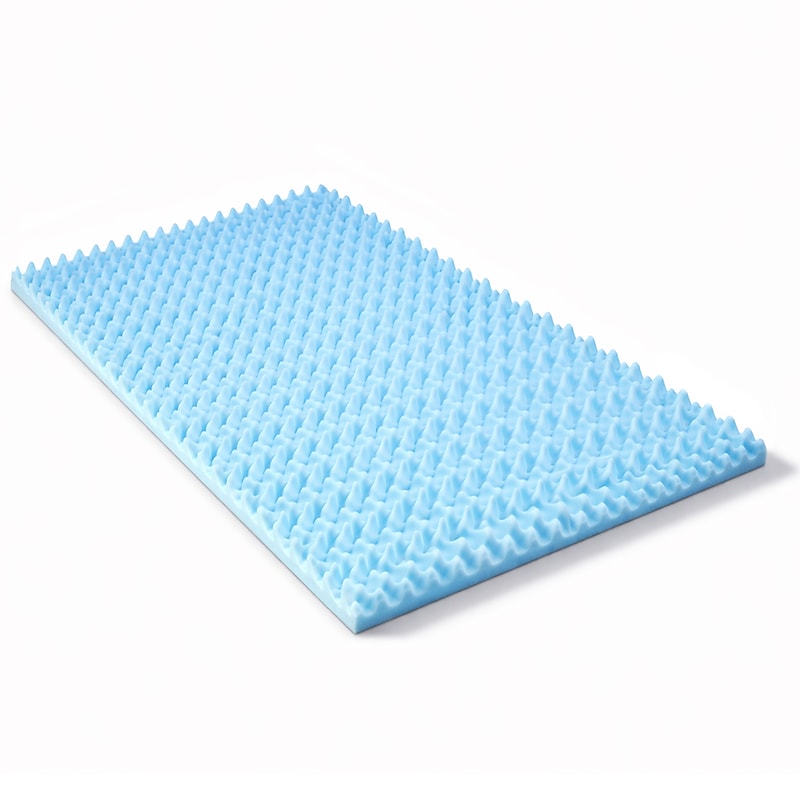 DMI Twin Extra Long Size Mattress Pad, Blue, 36" x 2" x 78" (552-7948-0050) image 1