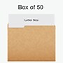 Pendaflex Heavy Duty File Folder, 1/3-Cut Tab, Assorted, Letter Size, Kraft, 50/Box (1007030)~#|#~1038DFF8-19F4-4763-924FF22C46C3172B_sc7