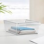 iDESIGN Medium Plastic Storage Bin, Clear, 4/Pack (28418M4)~#|#~103F875B-58AD-4A6C-8DC7B95E584D202F_sc7
