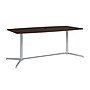 Bush Business Furniture 72"W x 36"D Boat Shaped Conference Table, Black Walnut/Cool Gray Metallic (99TBM72BWSVK)~#|#~10400702-BB67-42A3-AE837B988D70E12F_sc7