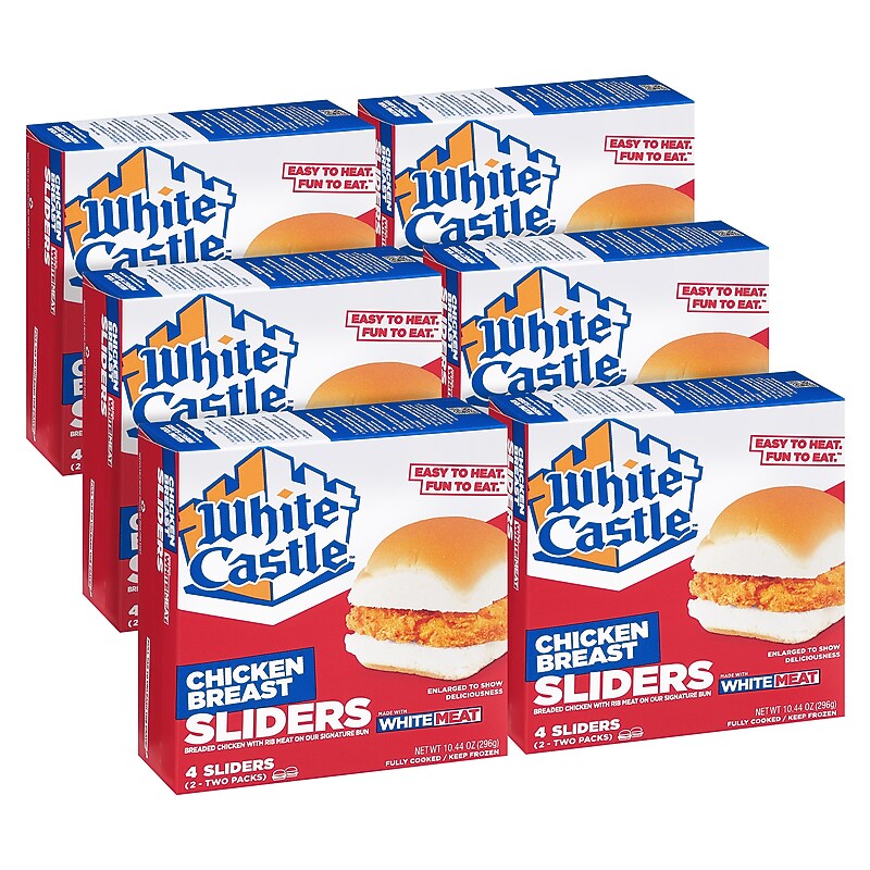 White Castle Individually Wrapped Chicken Slider, 10.44 oz, 24/Pack (220-02478) image 1