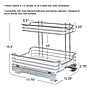 Household Essentials Glidez Steel Pull-Out Storage Organizer with Plastic Liners, 2-Tier Design (HH61765-1)~#|#~10434F30-EB23-456D-B4B856A3CFB1DCE1_sc7