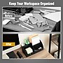 Mind Reader 7 Compartment Plastic Desk Organizer, Black (JOEANCH-BLK)~#|#~104592A7-85A7-4B8A-AC5FC765E493BF82_sc7