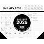 2026 Willow Creek 22" x 17" Monthly Desk Pad Calendar, Black/White (57216)~#|#~104E9F76-A523-4FF3-9BAFF63E41A95BC0_sc7