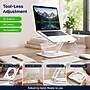 Uncaged Ergonomics Adjustable Swivel Laptop Stand for Desk, Steel, 360° Rotation, Up to 16", White~#|#~104EACBF-FC39-41BD-BE936B1E5DAABA64_sc7