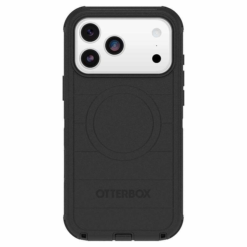 OtterBox Defender Series Pro MagSafe Holester Case for iPhone 17 Pro Max, Shock Absorbing, Black (76-000099) image 1
