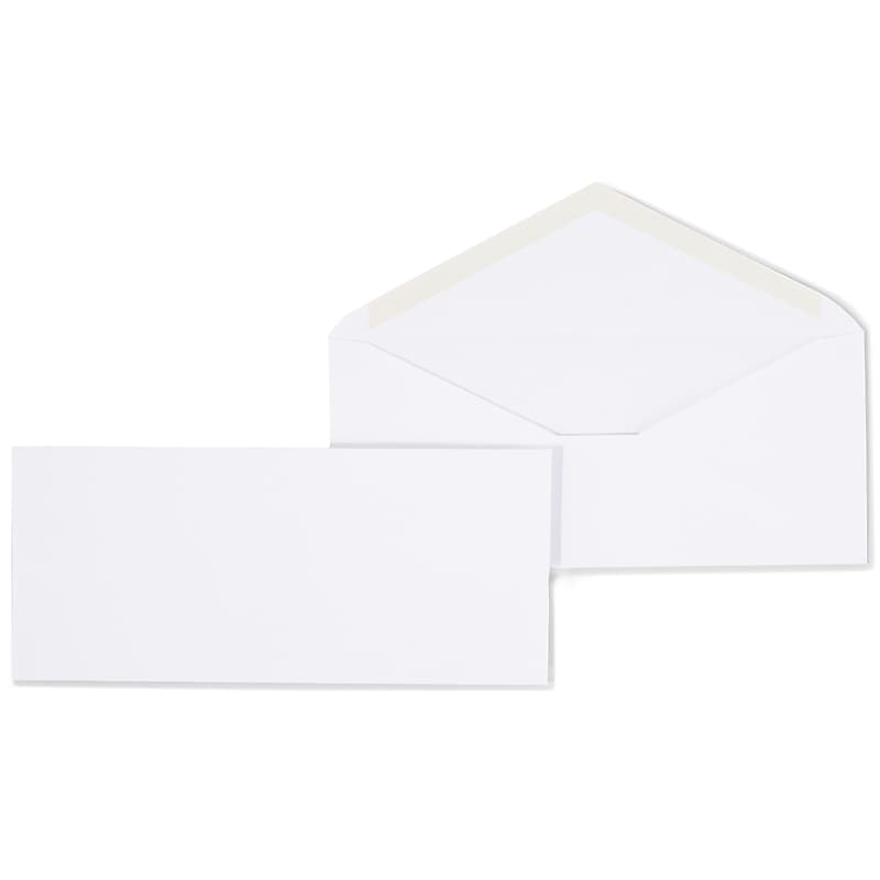 Staples #10 Business Envelopes, 4 1/8" x 9 1/2", White, 500/Box (ST50301-CC) image 1
