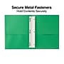 Staples 2-Pocket Presentation Folders with Fasteners, Green, 10/Pack (13388-US)~#|#~1055776D-D2F0-4F00-AB42A530E0B6A021_sc7