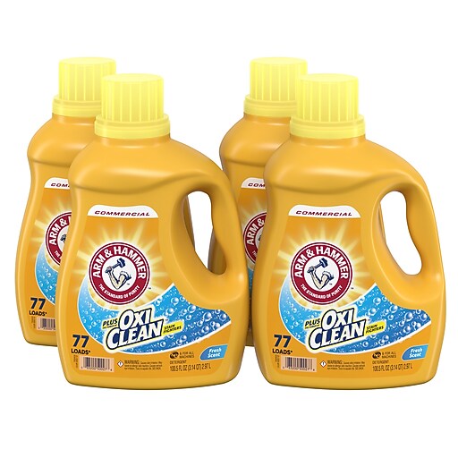 Arm & Hammer OxiClean HE Concentrated Liquid Laundry Detergent, Fresh