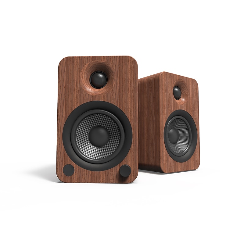 Kanto YU4 KTYU4WALNUT 140W Indoor Shelf Speaker, Walnut image 1