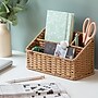 U Brands Woven 3-Compartment Paper Rope/Metal Desk Organizer, Brown (6086U01-04)~#|#~1057CE80-CBDA-47DD-A9F7D4ECE9EC5946_sc7