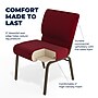 Flash Furniture HERCULES Series Fabric Church Stacking Chair, Burgundy/Gold Vein Frame (FCH2214GV369)~#|#~1057EA45-AE29-4326-8DA6AC01888AB1E3_sc7