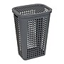 Mind Reader Slim Tapered Hamper with Lid, Plastic, Gray (SWHAMP50-GRY)~#|#~106A11E5-A4A2-40FB-A046410DE9C9B6D9_sc7