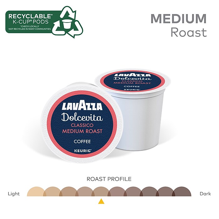 Lavazza Classico Coffee Keurig® K-Cup® Pods, Medium Roast, 22/Box