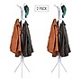 Mind Reader Coat Rack, White, Metal, 2/Set (2CRACK11-WHT)~#|#~106EBFE3-56EB-4223-A7657C0A36F4C0B7_sc7